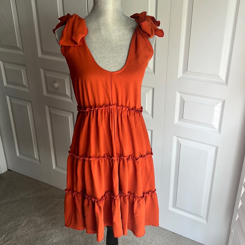 Kojooin Small Pretty Burnt Orange Dress